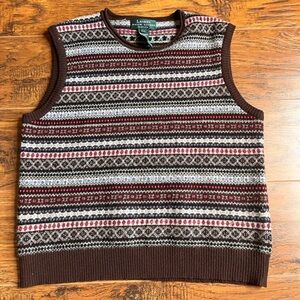 ✨Lauren Ralph Lauren PETITE L Sweater Vest ✨